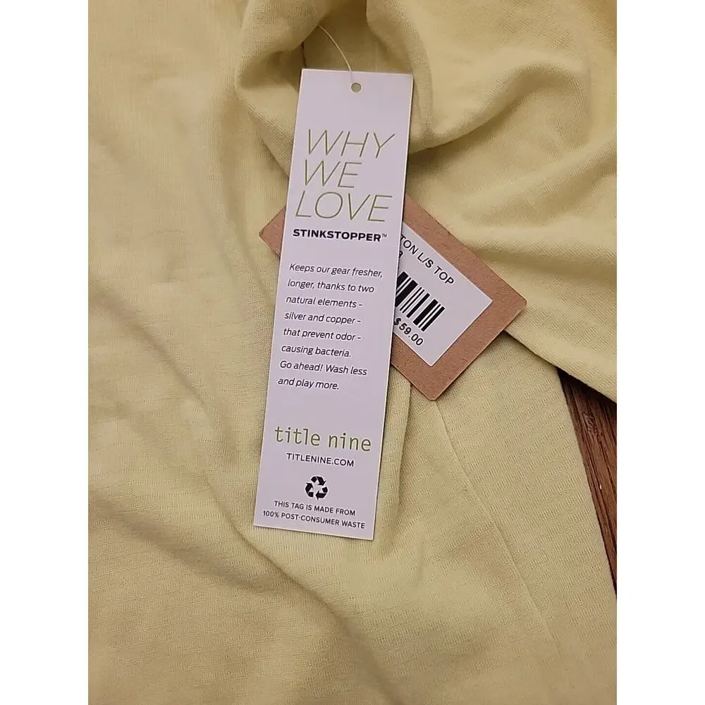 Title Nine Women's sz Large Notton‎ Long Sleeve top